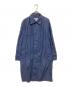 DRIES VAN NOTEN（ドリスヴァンノッテン）の古着「比翼コート」｜ネイビー