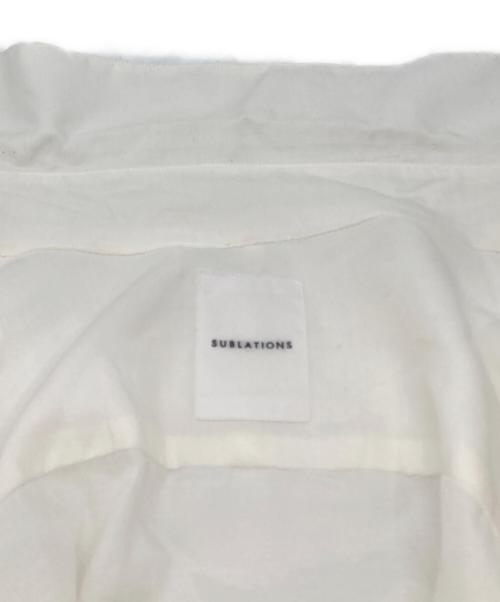 SUBLATIONS（サブレーションズ）SUBLATIONS (サブレーションズ) REGULAR FIT TAB COLLAR SHIRT　S001305 ホワイト サイズ:1の古着・服飾アイテム