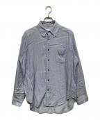 SUBLATIONSサブレーションズ）の古着「REGULAR FIT TAB COLLAR SHIRT S001305」｜ブルー