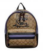 COACHコーチ）の古着「VALE MEDIUM CHARLIE リュック（バーレ ミディアム チャーリー リュック）」｜ベージュ