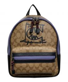 COACH（コーチ）の古着「VALE MEDIUM CHARLIE リュック（バーレ ミディアム チャーリー リュック）」｜ベージュ