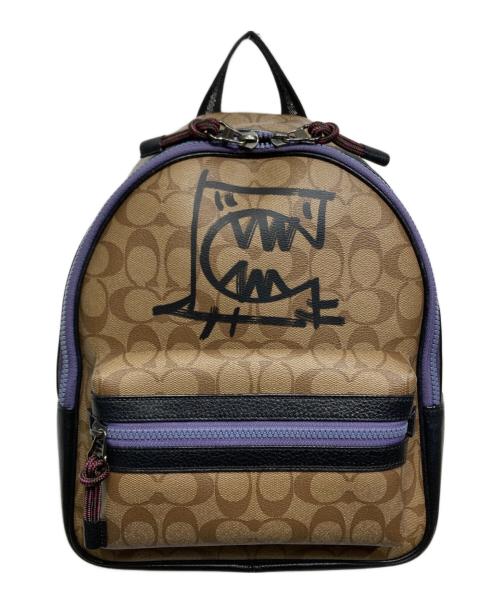 COACH（コーチ）COACH (コーチ) VALE MEDIUM CHARLIE リュック（バーレ ミディアム チャーリー リュック） ベージュの古着・服飾アイテム