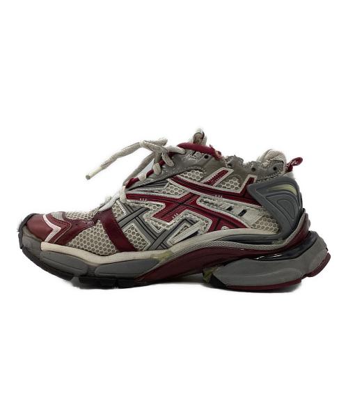 BALENCIAGA（バレンシアガ）BALENCIAGA (バレンシアガ) RUNNER（ランナー） ホワイト×ボルドー サイズ:27の古着・服飾アイテム