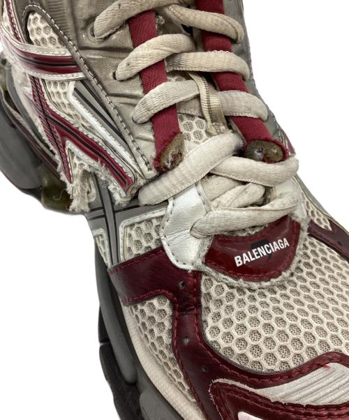 BALENCIAGA（バレンシアガ）BALENCIAGA (バレンシアガ) RUNNER（ランナー） ホワイト×ボルドー サイズ:27の古着・服飾アイテム