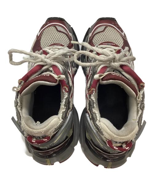 BALENCIAGA（バレンシアガ）BALENCIAGA (バレンシアガ) RUNNER（ランナー） ホワイト×ボルドー サイズ:27の古着・服飾アイテム
