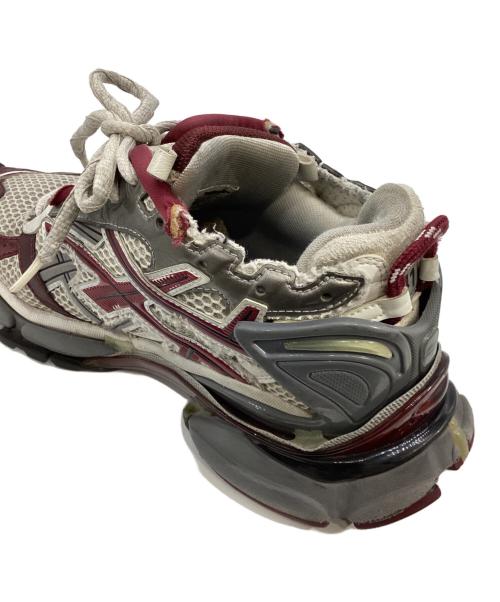 BALENCIAGA（バレンシアガ）BALENCIAGA (バレンシアガ) RUNNER（ランナー） ホワイト×ボルドー サイズ:27の古着・服飾アイテム