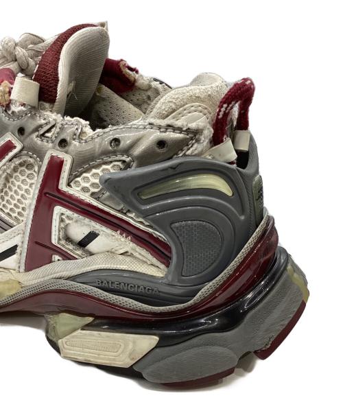 BALENCIAGA（バレンシアガ）BALENCIAGA (バレンシアガ) RUNNER（ランナー） ホワイト×ボルドー サイズ:27の古着・服飾アイテム