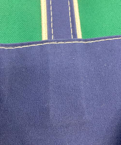 L.L.Bean（エルエルビーン）L.L.Bean (エルエルビーン) BEAMS (ビームス) BOAT AND TOTE（ボート アンド トート） グリーン×ネイビーの古着・服飾アイテム