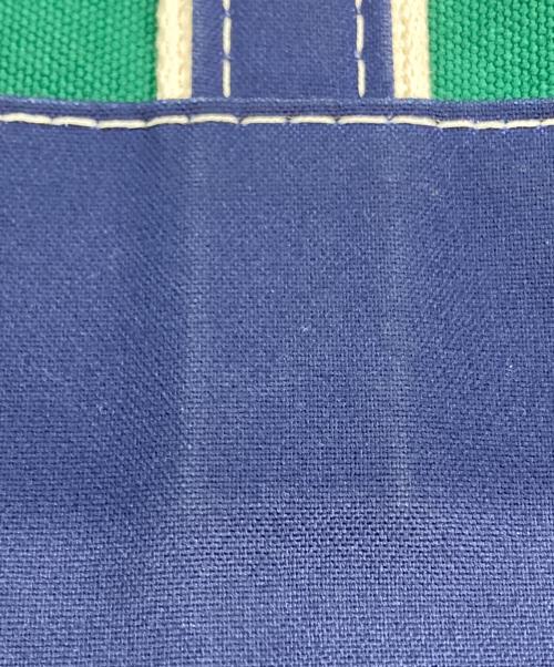 L.L.Bean（エルエルビーン）L.L.Bean (エルエルビーン) BEAMS (ビームス) BOAT AND TOTE（ボート アンド トート） グリーン×ネイビーの古着・服飾アイテム