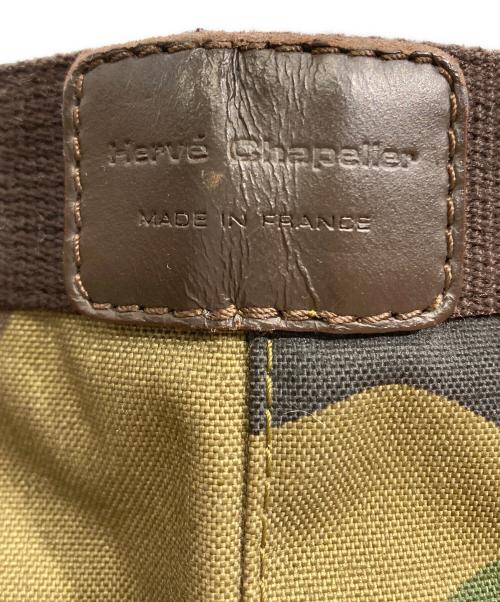 Herve Chapelier（エルベシャプリエ）Herve Chapelier (エルベシャプリエ) 725W カモ柄舟型トートバッグ オリーブの古着・服飾アイテム