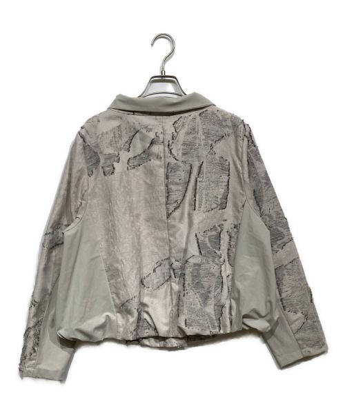 芽風（メフウ）芽風 (メフウ) コラージュジャガード ジャケット 14225060 ホワイト サイズ:38の古着・服飾アイテム