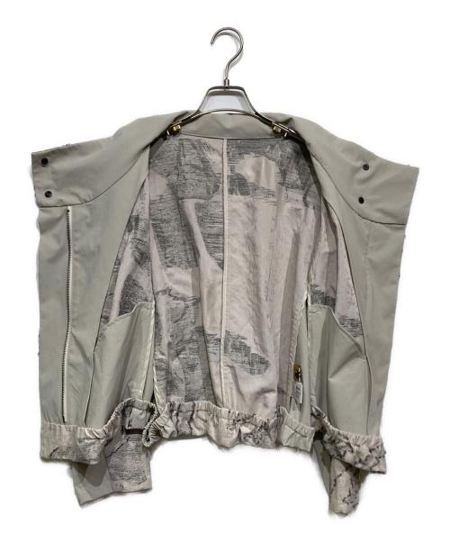芽風（メフウ）芽風 (メフウ) コラージュジャガード ジャケット 14225060 ホワイト サイズ:38の古着・服飾アイテム