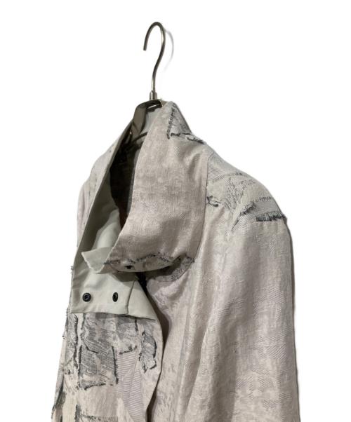 芽風（メフウ）芽風 (メフウ) コラージュジャガード ジャケット 14225060 ホワイト サイズ:38の古着・服飾アイテム