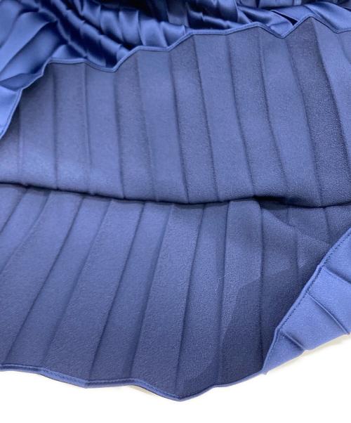 POLO RALPH LAUREN（ポロ・ラルフローレン）POLO RALPH LAUREN (ポロ・ラルフローレン) ハイブリッドウールブレンドプリーツワンピース ネイビー サイズ:XSの古着・服飾アイテム