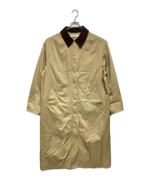 anuke（アンヌーク）anuke (アンヌーク) ツイルステンカラーコート ベージュ サイズ:36の古着・服飾アイテム