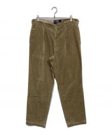 POLO RALPH LAUREN（ポロ・ラルフローレン）の古着「1タックコーデュロイパンツ」｜ベージュ