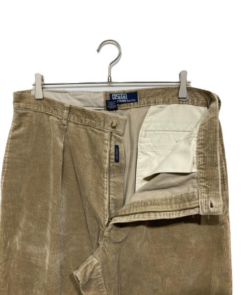 POLO RALPH LAUREN（ポロ・ラルフローレン）POLO RALPH LAUREN (ポロ・ラルフローレン) 1タックコーデュロイパンツ ベージュ サイズ:34の古着・服飾アイテム