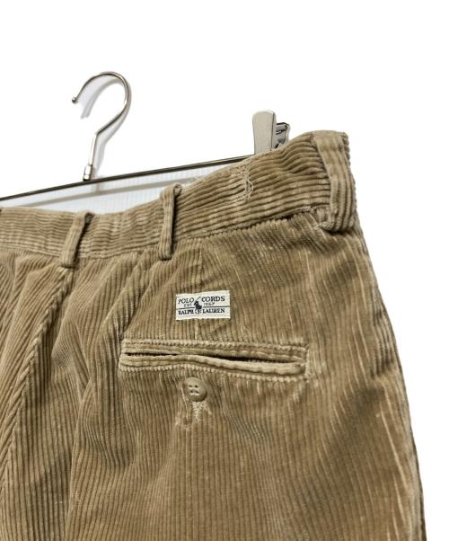 POLO RALPH LAUREN（ポロ・ラルフローレン）POLO RALPH LAUREN (ポロ・ラルフローレン) 1タックコーデュロイパンツ ベージュ サイズ:34の古着・服飾アイテム