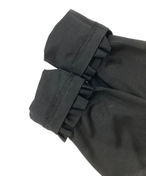 noir kei ninomiya（ノワール ケイ ニノミヤ）noir kei ninomiya (ノワール ケイ ニノミヤ) フリルクロップドブラウス ブラック サイズ:Ｓの古着・服飾アイテム