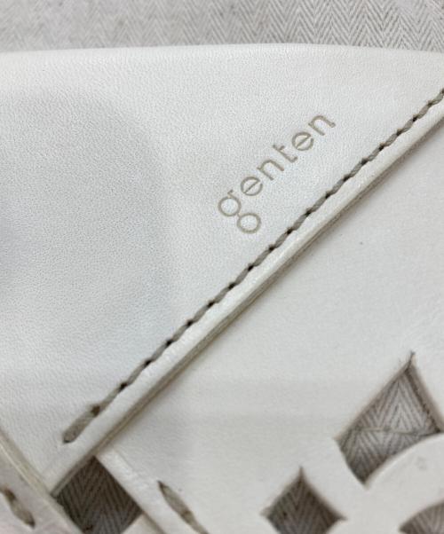 genten（ゲンテン）genten (ゲンテン) サスカットバスケット ショルダーバッグ ホワイトの古着・服飾アイテム