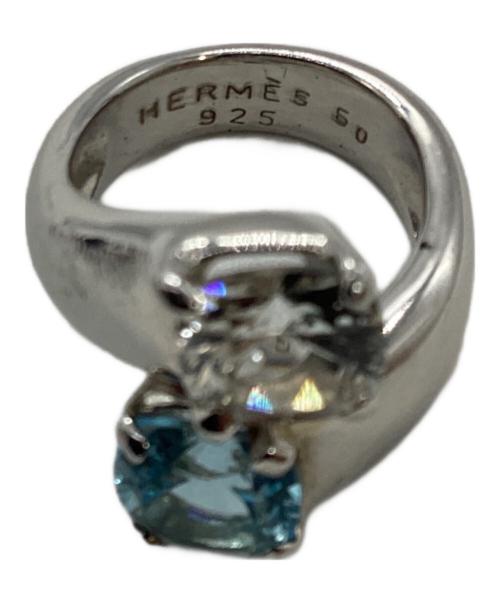 HERMES（エルメス）HERMES (エルメス) Toi et Moi カラーストーン リング（トワ エ モア カラーストーンリング ） ブルー×シルバー サイズ:50の古着・服飾アイテム