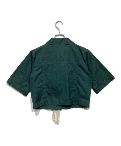MARNI（マルニ）MARNI (マルニ) オープンカラーリボンシャツ グリーン サイズ:38の古着・服飾アイテム