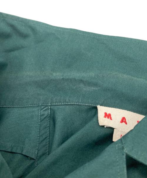 MARNI（マルニ）MARNI (マルニ) オープンカラーリボンシャツ グリーン サイズ:38の古着・服飾アイテム