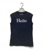 ）の古着「HELLO NOSLEEVE TEE」｜ブラック