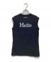 MADISON BLUE（マディソンブルー）の古着「HELLO NOSLEEVE TEE」｜ブラック