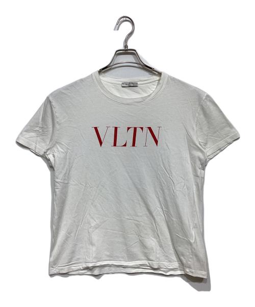 VALENTINO（ヴァレンティノ）VALENTINO (ヴァレンティノ) VLTNロゴTシャツ ホワイト サイズ:Mの古着・服飾アイテム
