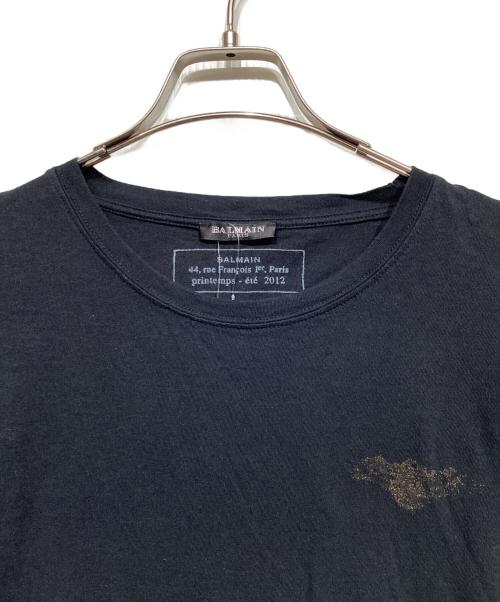 BALMAIN（バルマン）BALMAIN (バルマン) Tシャツ ネイビー サイズ:L 未使用品の古着・服飾アイテム