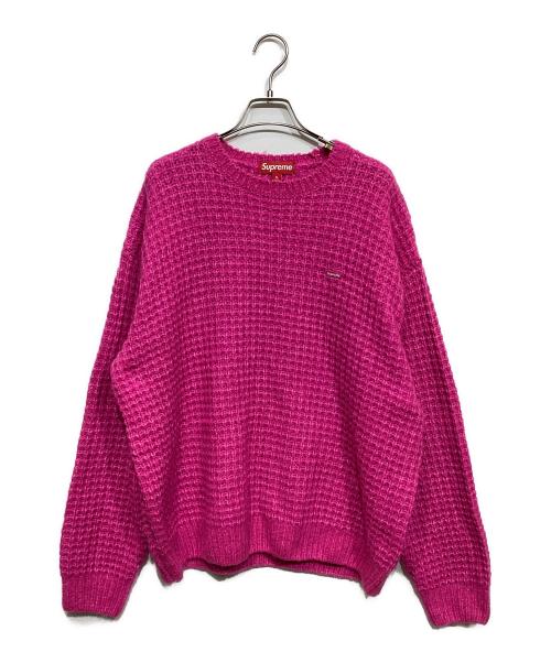 SUPREME（シュプリーム）SUPREME (シュプリーム) Small Box Waffle Sweater ピンク サイズ:XLの古着・服飾アイテム