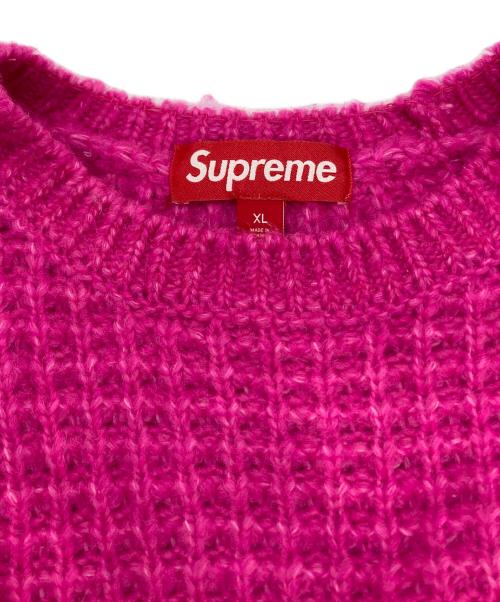 SUPREME（シュプリーム）SUPREME (シュプリーム) Small Box Waffle Sweater ピンク サイズ:XLの古着・服飾アイテム