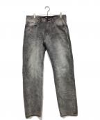 TMTティーエムティー）の古着「12oz SOFT BLACK DENIM 5P STRAIGHT」｜グレー