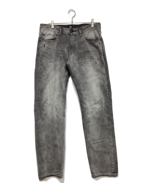 TMT（ティーエムティー）TMT (ティーエムティー) 12oz SOFT BLACK DENIM 5P STRAIGHT グレー サイズ:XLの古着・服飾アイテム