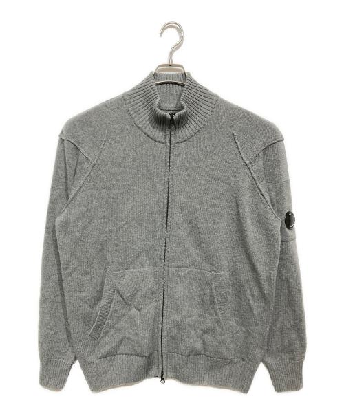 C.P COMPANY（シーピーカンパニー）C.P COMPANY (シーピーカンパニー) LAMBSWOOL GRS FULL ZIP SWEATER グレー サイズ:Lの古着・服飾アイテム