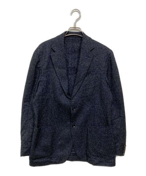 LARDINI（ラルディーニ）LARDINI (ラルディーニ) シルク混テーラードジャケット ネイビー サイズ:48の古着・服飾アイテム