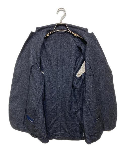 LARDINI（ラルディーニ）LARDINI (ラルディーニ) シルク混テーラードジャケット ネイビー サイズ:48の古着・服飾アイテム
