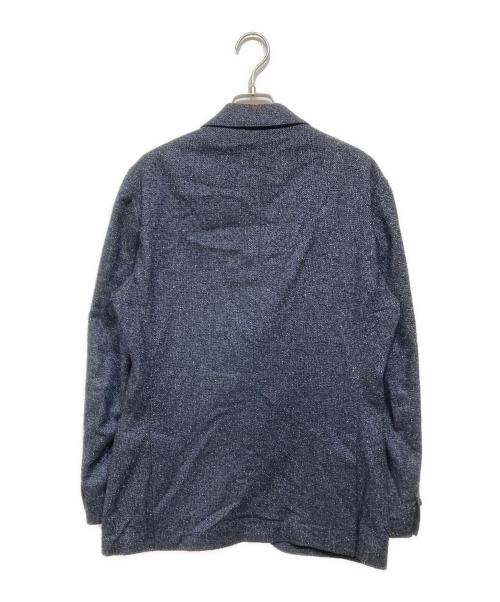 LARDINI（ラルディーニ）LARDINI (ラルディーニ) シルク混テーラードジャケット ネイビー サイズ:48の古着・服飾アイテム