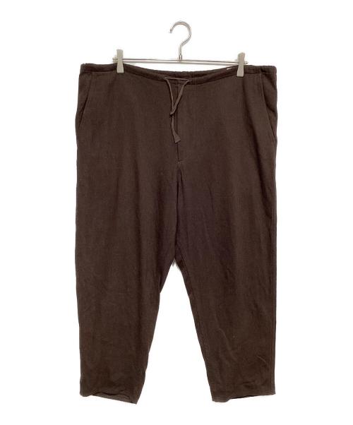 COMOLI（コモリ）COMOLI (コモリ) シルクネップ テーパードパンツ ブラウン サイズ:1の古着・服飾アイテム