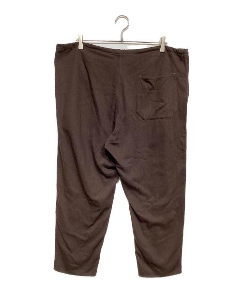 COMOLI（コモリ）COMOLI (コモリ) シルクネップ テーパードパンツ ブラウン サイズ:1の古着・服飾アイテム