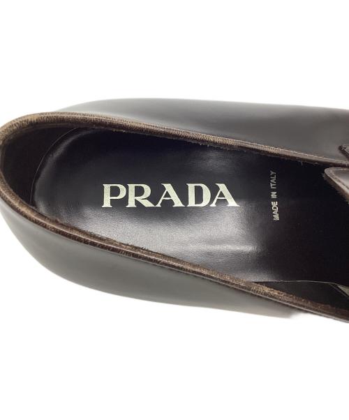 PRADA（プラダ）PRADA (プラダ) コインローファー ブラウン サイズ:7の古着・服飾アイテム