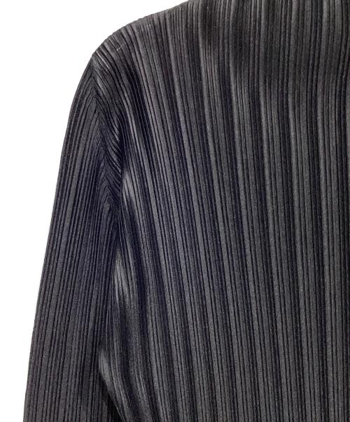 PLEATS PLEASE（プリーツプリーズ）PLEATS PLEASE (プリーツプリーズ) タートルネックプリーツカットソー ブラック サイズ:3の古着・服飾アイテム