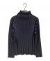 PLEATS PLEASE (プリーツプリーズ) タートルネックプリーツカットソー ブラック サイズ:3：15000円