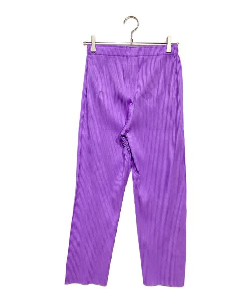 me ISSEY MIYAKE（ミーイッセイ ミヤケ）me ISSEY MIYAKE (ミーイッセイ ミヤケ) プリーツパンツ パープル サイズ:記載なしの古着・服飾アイテム