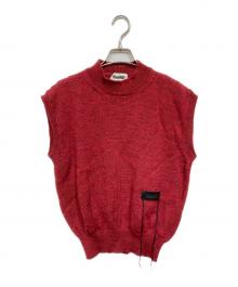 MAGLIANO（マリアーノ）の古着「Patched Knit Vest」｜レッド