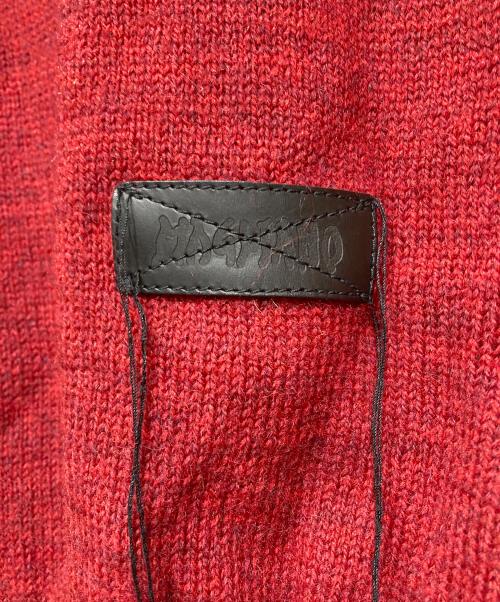 MAGLIANO（マリアーノ）MAGLIANO (マリアーノ) Patched Knit Vest レッド サイズ:Mの古着・服飾アイテム