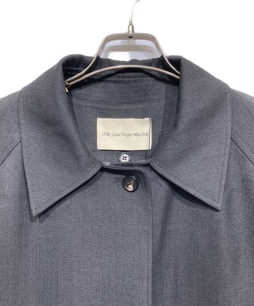LFM LEXX FINGER MARCHE（エルエフエム レック スフィンガー マルシェ）LFM LEXX FINGER MARCHE (エルエフエム レック スフィンガー マルシェ) 　 比翼コート チャコールグレー サイズ:Freeの古着・服飾アイテム