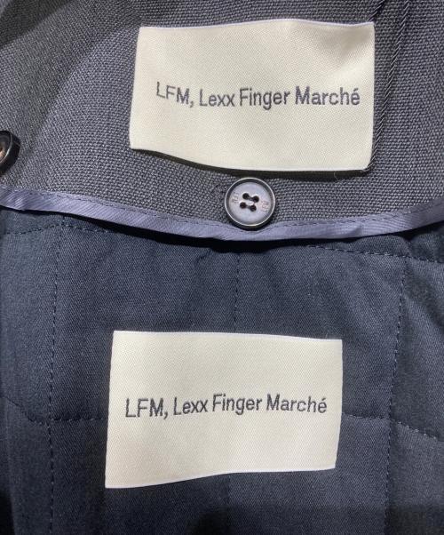 LFM LEXX FINGER MARCHE（エルエフエム レック スフィンガー マルシェ）LFM LEXX FINGER MARCHE (エルエフエム レック スフィンガー マルシェ) 　 比翼コート チャコールグレー サイズ:Freeの古着・服飾アイテム