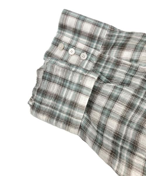 CARTER YOUNG（カーターヤング）CARTER YOUNG (カーターヤング) WESTERN BUSINESS SHIRT ICE PLAID ブルー×ホワイト サイズ:Sの古着・服飾アイテム